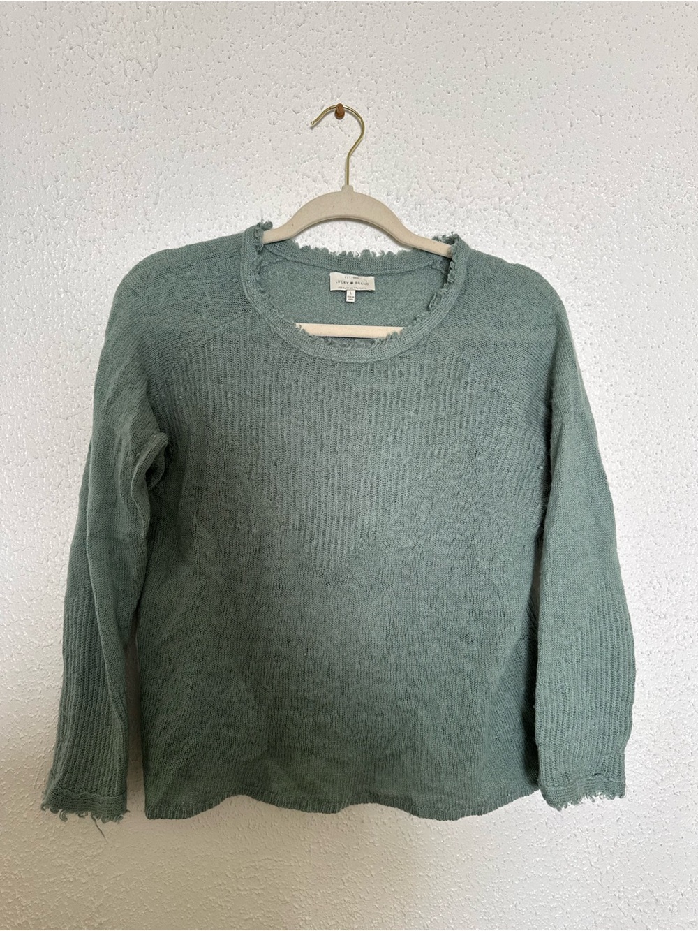 Lucky Brand Lightweight Sweater in Sage